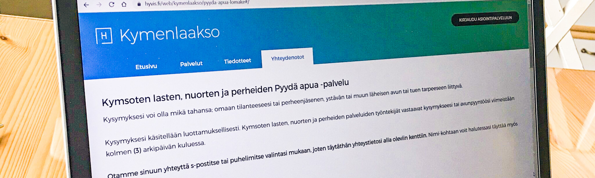 Kuvassa tietokoneen näyttö