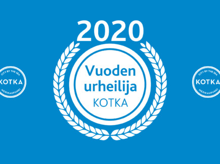 Vuoden urheilija Kotka 2020 -logo