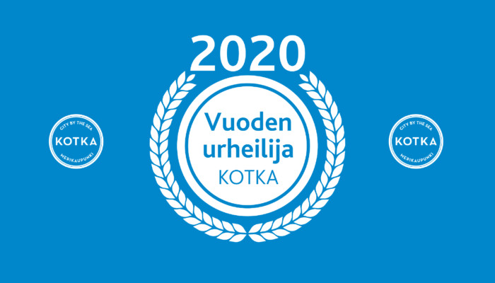 Vuoden urheilija Kotka 2020 -logo