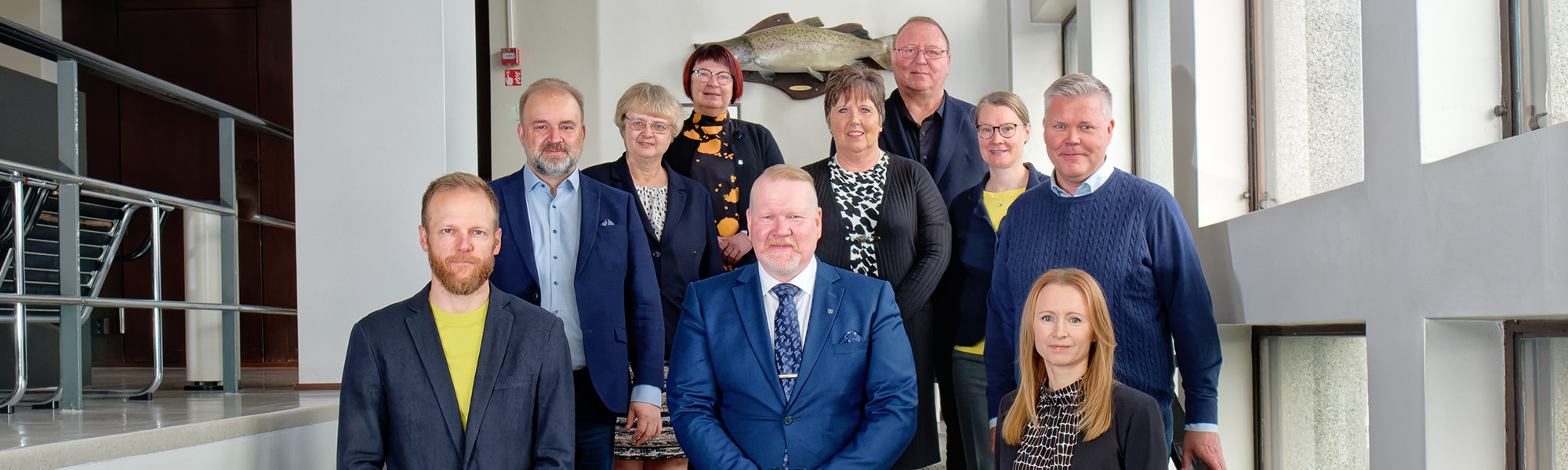 Kuvassa ovat Kotkan kaupungin johtoryhmän jäsenet 2022