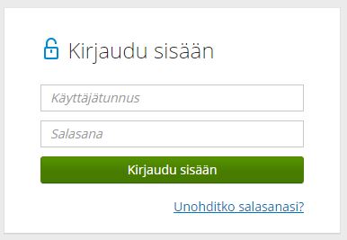 Wilma kirjautumisikkuna selaimessa.