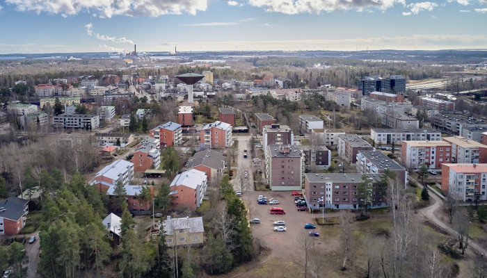 Karhulan ilmakuva kesällä