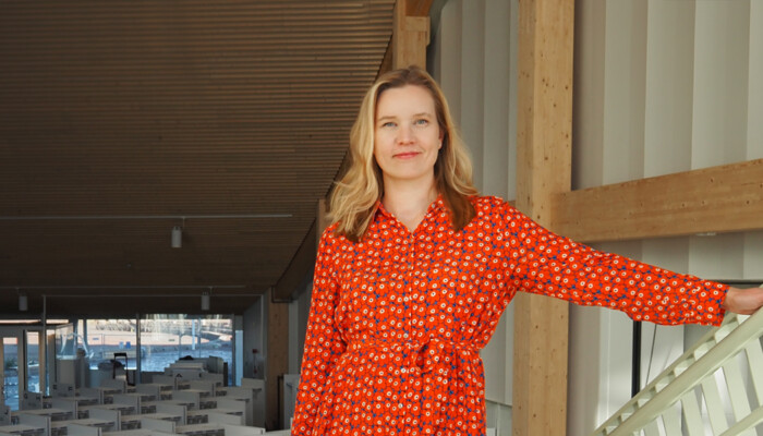 Elina Sakkara Satama Areenan portaikossa