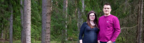 Kuvassa henkilöt tonttikohteessa