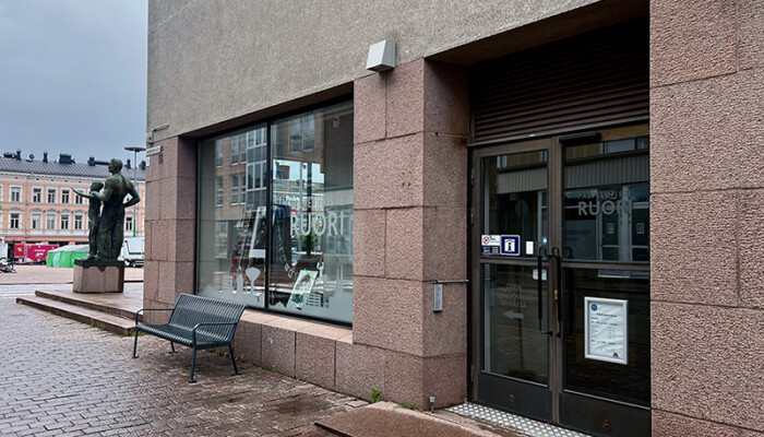 Palvelupiste Ruorin sisäänkäynti.