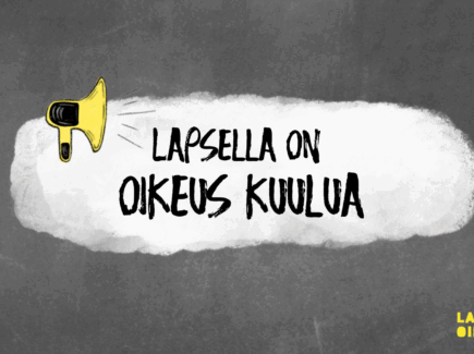 Lapsella on oikeus kuulua