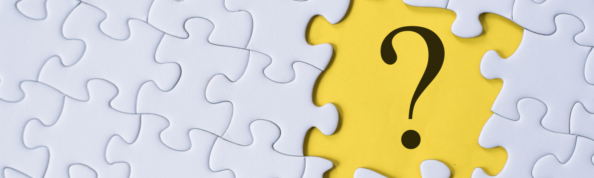 palapelistä puuttuu yksi pala, sen kohdalla on kysymysmerkki