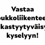 Asiakkailta kysytään Kotkan seudun joukkoliikenteestä