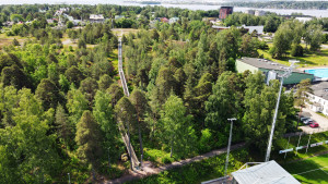 Ilmakuva Kotkansaaren kuntoportaista