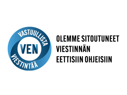 VEN-vastusllista viestintää. Olemme sitoutuneet viestinnän eettisiin ohjeisiin.